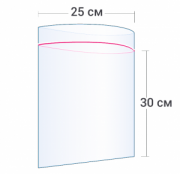 Пакет на молнии 25*30см 