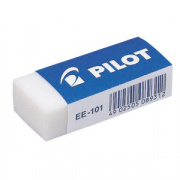ластик Pilot 42х18х11 мм, белая, виниловая, картонный держатель