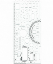 Линейка офицерская гибкая, 20 см, прозрачный цв., СТАММ, №2 КОМАНДИРСКАЯ